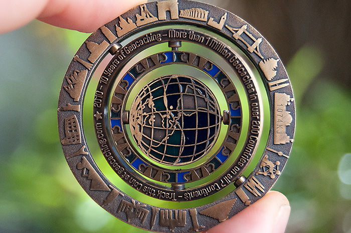 Geocaching coin